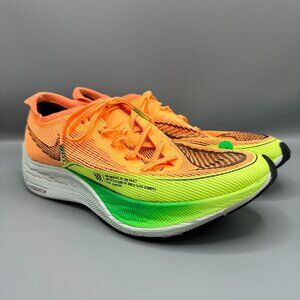 Nike W ZoomX Vaporfly Next 2% Peach Green Shoes Women's Size 8-8.5